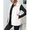 image:imageZeagoo Women Puffer Vest Lightweight Stand Collar Sleeveless Winter Warm Zip Up Padded Outerwear Jackets with Pockets SXXLWhite