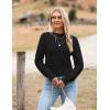 image:imageZeagoo Womens 2026 Fall Crewneck Cropped Sweater Trendy Long Sleeve Ribbed Knit Pullover Jumper TopsBlack