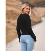 image:imageZeagoo Womens 2026 Fall Crewneck Cropped Sweater Trendy Long Sleeve Ribbed Knit Pullover Jumper TopsBlack