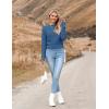 image:imageZeagoo Womens 2026 Fall Crewneck Cropped Sweater Trendy Long Sleeve Ribbed Knit Pullover Jumper TopsBlue