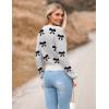 image:imageZeagoo Womens 2026 Fall Crewneck Cropped Sweater Trendy Long Sleeve Ribbed Knit Pullover Jumper TopsBowknot White