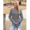 image:imageZeagoo Womens 2026 Fall Crewneck Cropped Sweater Trendy Long Sleeve Ribbed Knit Pullover Jumper TopsGrey