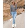 image:imageZeagoo Womens 2026 Fall Crewneck Cropped Sweater Trendy Long Sleeve Ribbed Knit Pullover Jumper TopsGrey