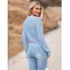 image:imageZeagoo Womens 2026 Fall Crewneck Cropped Sweater Trendy Long Sleeve Ribbed Knit Pullover Jumper TopsLight Blue
