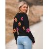 image:imageZeagoo Womens 2026 Fall Crewneck Cropped Sweater Trendy Long Sleeve Ribbed Knit Pullover Jumper TopsZblackflower