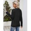 image:imageZeagoo Womens 2026 Fall V Neck Sweater Casual Long Sleeve Lightweight Ribbed Knit Pullover Sweaters Dressy Casual TopsBlack