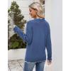 image:imageZeagoo Womens 2026 Fall V Neck Sweater Casual Long Sleeve Lightweight Ribbed Knit Pullover Sweaters Dressy Casual TopsBlue
