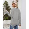 image:imageZeagoo Womens 2026 Fall V Neck Sweater Casual Long Sleeve Lightweight Ribbed Knit Pullover Sweaters Dressy Casual TopsGrey