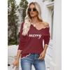 image:imageZeagoo Womens 2026 Fall V Neck Sweater Casual Long Sleeve Lightweight Ribbed Knit Pullover Sweaters Dressy Casual TopsZ  Merry