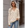 image:imageZeagoo Womens 2026 Fall V Neck Sweater Casual Long Sleeve Lightweight Ribbed Knit Pullover Sweaters Dressy Casual TopsZ Leopard Print