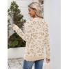 image:imageZeagoo Womens 2026 Fall V Neck Sweater Casual Long Sleeve Lightweight Ribbed Knit Pullover Sweaters Dressy Casual TopsZ Leopard Print