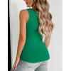 image:imageZeagoo Womens Double Lined V Neck Tank Tops Summer Slim Fit Basic Sleeveless Shirts Cute Trendy Going Out TopsGreen