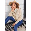 image:imageZeagoo Womens Fashion Cropped Corduroy Shackets Button Down Jackets Tops Fall Trendy Lightweight Long Sleeve ShirtsApricot