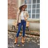 image:imageZeagoo Womens Fashion Cropped Corduroy Shackets Button Down Jackets Tops Fall Trendy Lightweight Long Sleeve ShirtsApricot