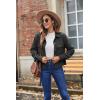 image:imageZeagoo Womens Fashion Cropped Corduroy Shackets Button Down Jackets Tops Fall Trendy Lightweight Long Sleeve ShirtsDark Grey