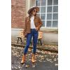 image:imageZeagoo Womens Fashion Cropped Corduroy Shackets Button Down Jackets Tops Fall Trendy Lightweight Long Sleeve ShirtsLight Brown