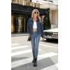 image:imageZeagoo Womens Fashion Cropped Corduroy Shackets Button Down Jackets Tops Fall Trendy Lightweight Long Sleeve ShirtsNavy