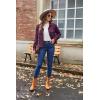 image:imageZeagoo Womens Fashion Cropped Corduroy Shackets Button Down Jackets Tops Fall Trendy Lightweight Long Sleeve ShirtsPurple