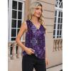 image:imageZeagoo Womens Silk Satin Camisole Tank Tops V Neck Pleated Dressy Casual Sleeveless Blouses Summer Business Work ShirtsZ  Mz907
