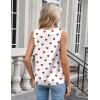 image:imageZeagoo Womens Silk Satin Camisole Tank Tops V Neck Pleated Dressy Casual Sleeveless Blouses Summer Business Work ShirtsZ  Red Heart