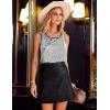 image:imageZeagoo Womens Sleeveless Sparkle Shimmer Camisole Vest Glitter Sequin Tank Tops1silver