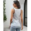 image:imageZeagoo Womens Sleeveless Sparkle Shimmer Camisole Vest Glitter Sequin Tank TopsGradient White