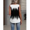 image:imageZeagoo Womens Tank Tops Summer Sleeveless Loose Fit Tops V Neck Pleated Shirts Basic Tees Dressy Casual Trendy ClothesJb204black and White