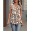 image:imageZeagoo Womens Tank Tops Summer Sleeveless Loose Fit Tops V Neck Pleated Shirts Basic Tees Dressy Casual Trendy ClothesMz453