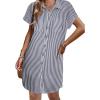 Dark Blue+white Stripe