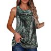 image:imageZeagoo Womens Sleeveless Sparkle Shimmer Camisole Vest Glitter Sequin Tank TopsGradient Purple