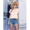 image:imageZeagoo Satin Blouse for Women Business Casual Outfit Short Sleeve Tops Crewneck Tshirt Silk Shirt Summer ClothesChampagne