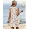 image:imageZeagoo Summer Dresses for Women 2026 Sleeveless Dress V Neck Tank Dress Pleated Floral Tshirt Sundresses with PocketsFloral3