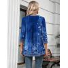image:imageZeagoo Womens 34 Length Sleeve Tops V Neck Tunic Casual Dressy Blouse Floral Printed ShirtsBlue Floral