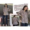 image:imageZeagoo Womens 34 Length Sleeve Tops V Neck Tunic Casual Dressy Blouse Floral Printed ShirtsLeopard Brown