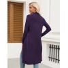 image:imageZeagoo Womens Long Cardigan Sweaters Lightweight Sweater Long Sleeve Open Front Casual Knit Duster Cardigans with PocketDark Purple