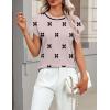 image:imageZeagoo Womens Summer Short Sleeve Tops Crew Neck Pullover Sweaters Cap Sleeve Loose Dressy Casual Blouse Basic ClothesBlack Floraljh455
