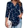 White Leaves / Navy Blue