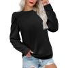 image:imageZeagoo Christmas Long Sleeve Shirts for Women Winter 2025 Ladies Tops and Blouses Casual Fashion ClothingA01black