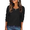 image:imageZeagoo Christmas Long Sleeve Shirts for Women Winter 2025 Ladies Tops and Blouses Casual Fashion ClothingA01black