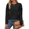 image:imageZeagoo Christmas Long Sleeve Shirts for Women Winter 2025 Ladies Tops and Blouses Casual Fashion ClothingA01black