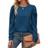image:imageZeagoo Christmas Long Sleeve Shirts for Women Winter 2025 Ladies Tops and Blouses Casual Fashion ClothingA02blue