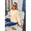 image:imageZeagoo Christmas Long Sleeve Shirts for Women Winter 2025 Ladies Tops and Blouses Casual Fashion ClothingBeige