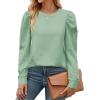 image:imageZeagoo Christmas Long Sleeve Shirts for Women Winter 2025 Ladies Tops and Blouses Casual Fashion ClothingGreen