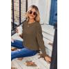 image:imageZeagoo Christmas Long Sleeve Shirts for Women Winter 2025 Ladies Tops and Blouses Casual Fashion ClothingKhaki