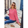 image:imageZeagoo Christmas Long Sleeve Shirts for Women Winter 2025 Ladies Tops and Blouses Casual Fashion ClothingRose Red