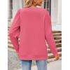 image:imageZeagoo Christmas Long Sleeve Shirts for Women Winter 2025 Ladies Tops and Blouses Casual Fashion ClothingRose Red