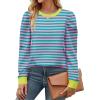 image:imageZeagoo Christmas Long Sleeve Shirts for Women Winter 2025 Ladies Tops and Blouses Casual Fashion ClothingStripe2