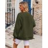 image:imageZeagoo Womens Sweatshirt Long Sleeve Color Block Fleece Hoodies Fall Casual Crewneck Pullover Tunic Tops 2024Army Green