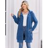 image:imageZeagoo Womens Zip Up Hoodies Long Tunic Sweatshirts Oversized Fleece Casual Long Sleeve 2024 Fall Hoodie Jacket Coat01 Blue