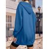 image:imageZeagoo Womens Zip Up Hoodies Long Tunic Sweatshirts Oversized Fleece Casual Long Sleeve 2024 Fall Hoodie Jacket Coat01 Blue